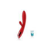 Bonilove V3 Şarjlı Bükülebilen G Spot Ve Klitoris Uyarıcı 10 Modlu Kırmızı Tavşan Vibratör+Jel