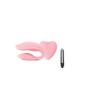Bonilove Vücut Için Güvenli Malzemeden Üretilen Titreşimli 8 Modlu Şarjlı Pembe Vibratör+Mini Vibratör