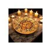 Bonna Porselen Mezopotamya Güneş Gourmet Düz Tabak 21 cm-Pasta Tabağı-Tatlı Tabağı-6 'lı