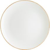 Bonna Retro Gourmet 12 Adet 23 cm Kahverengi Kenar Çizgili Porselen Düz Tabak