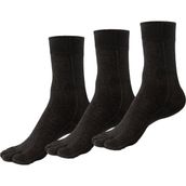 Bonny Silver Mantar Önleyici Parmaklı Soket Erkek Siyah Gümüş Çorap 3'lü Paket - 40 - 44
