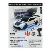 Boratila Toys 1:43 Ölçek Metal Şarjlı Mini Drift Rc 15 Km Hız 4 Çeker Gt3 Rs Tasarım Profesyonel Uzaktan Kumandalı Drift ve Yarış Arabası