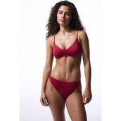 Bordo Carmen Bikini Altı - Kırmızı - 42