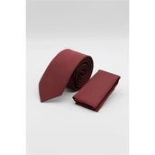 Bordo Kuş Gözü Desen 6 Cm Kravat 1090260100
