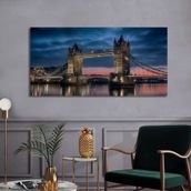 Bordo Sanat BRD-SNT-M-0222 80x40 cm Londra Dekoratif Duvar Kanvas Tablo