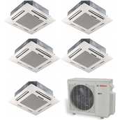 Bosch 1 Dış 42000 Btu 5 İç Ünite 9000 9000 9000 9000 18000 Btu Multi Kaset Tipi İnverter Klima