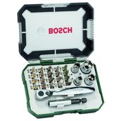 Bosch 2607019510 10 Parça Yeşil Cırcırlı Tornavida ve Vidalama Ucu Seti