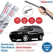 Bosch Aeroeco BMW X5 2000-2007 E53 Muz Tipi Silecek Takımı