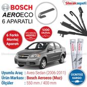Bosch Aeroeco Chevrolet Aveo Sedan 2006-2011 Muz Silecek Takımı