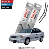 Bosch Aeroeco Hyundai Accent 2003 Model Muz Silecek Takımı