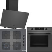 Bosch Antrasit Gri / Gri Ankastre Set HUA736EN0T-POP6C9P31O-DWK64PJ70T