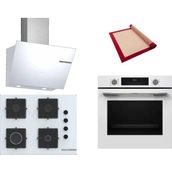Bosch Beyaz 3 Lü Ankastre Set ( Hua717bv0t - Pop7c2p31o - Dwk66pj20t)