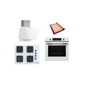Bosch Beyaz 3 Lü Ankastre Set (Hua736ev0t-Pop7c2p30o-Dwk63pj20t) Buhar Destekli - Pişirme Matı İle