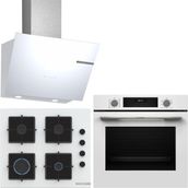 Bosch Beyaz Ankastre Set HUA717BV0T-POP6C2P31O-DWK66PJ20T