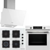 Bosch Beyaz Ankastre Set HUA736EV0T-POP6C2P31O-DWK63PJ20T
