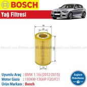 Bosch BMW 1.16i F20/F21 2012 2015 Filtre Bakım Seti
