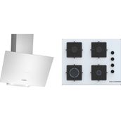 Bosch DWK64PJ20T - POP7C2P30O Beyaz 2'li Ankastre Set