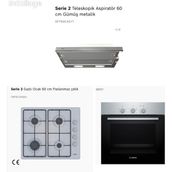 Bosch Eco 3lü Ankastre Set (Bosch HBF 011BR0T Fırın Bosch PBP6C5K80 Inox Ocak Bosch DFT63CA51T Sürgülü Aspiratör