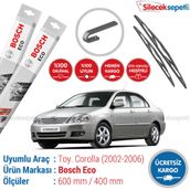 Bosch Eco Toyota Corolla 2002-2006 Silecek Takımı