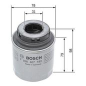 Bosch F026407183 Yağ Filtresi