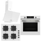 Bosch & Ferre HUA717BV0T - SS206 - D087 White City 3'lü Ankastre Set