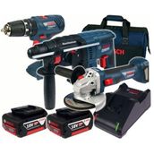 Bosch Gbh 180-Li Gsb 180-Li Gws 180-Li 2X5.0AH Akülü Vidalama Makinesi