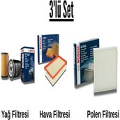 Bosch Honda Cr-V 2.0 2007-2013 R20 3'lü Karbonlu Filtre Bakım Seti
