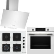 Bosch HUA736EV0T - POP6C2P30O - DWK64PJ20T Beyaz 3'lü Ankastre Set