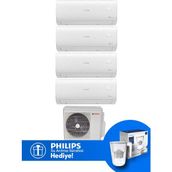 Bosch Multi Split Inverter Klima 36000 Btu 1 Dış + 4 Iç Ünite 9+12+12+12 Btu (Su Arıtma Sürahisi Hediyeli) - Philips Su Arıtma Sürahisi Hediyeli - Yok