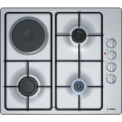 Bosch PBY6C5B80O 4 Gözlü Gazlı Paslanmaz Çelik Yüzeyli Ocak