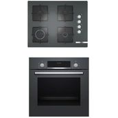 Bosch POP7C9O12O - HBF514BH0T Antrasit 2'li Ankastre Set