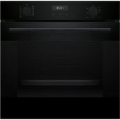 Bosch Siyah 3 Lü Ankastre Set 348 ( HUA717BA0T - POH7C6P30O - DWK64PJ60T ) 67CM Wok Bek Ocak - Buhar Destekli Fırın - Birlikte