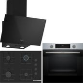 Bosch Siyah/Inox Ankastre Set HUA717BR0T-POP7C6P30O-DWK63PJ60T