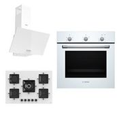 Bosch ve Ferre Large Daylight 3 Lü Ankastre Set ( Hbf011bv1t - Ss036 - D087 ) 75 Cm Ocak Beyaz
