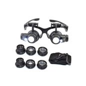 Bosile Gözlük Modeli 10X 15X 20X 25X Lens,2Led Işıklı,Büyüteç