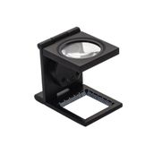 Bosile Led Işıklı Lup Mercek Metal Katlanır Ölçekli Kılıflı Büyüteç