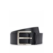 Boss 1 Rummi SZ40 İtalyan Derisinden Metal Detaylı Antik Görünümlü Black Erkek Kemer