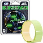 Boss Tape Reflektif Bal Petegi Desenli Fosforlu Bant, 35 mm x 1.5 m, Yesil