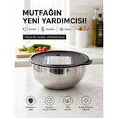 Boyraz 3 Lü Paslanmaz Çelik Karıştırma Kabı
