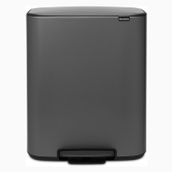 Brabantia 30+30 lt Bo Pedal Bin Platinium 2 Bölmeli Çöp Kutusu
