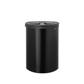 Brabantia Matt İki Bölmeli Siyah 55 lt Metal Çamaşır Sepeti