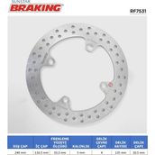 Braking Honda CBF 500-600-1000 X-ADV 750 CBR 600 F Yuvarlak 2017-2025 Arka Fren Diski