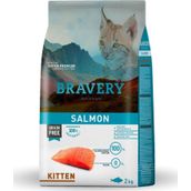 Bravery Tahılsız Somonlu 2 kg Yavru Kedi Maması