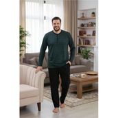 Bravie Erkek Büyük Beden Pijama Takımı 9753 Yeşil