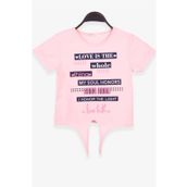 Breeze Somon 9-14 Yaş Yazı Baskılı Kız Çocuk T-shirt
