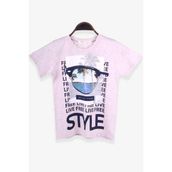 Breeze Tatil Temalı Bej Melanj 8-14 Yaş Erkek Çocuk T-shirt