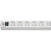 Brennenstuhl Bremounta 2x Usb Şarj 3 mt Beyaz 5 Soketli Priz