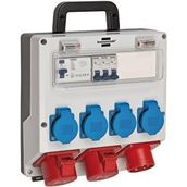 Brennenstuhl Ip44 Lisanslı Şantiye Kullanımına Uygun Duvar Tipi Sigorta Kutusu Şalterli Güç Dağıtıcısı 4/16a - 3x Ls 230v/16 A Beyaz