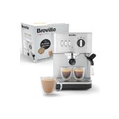 Breville Espresso Makinesi Otomatik ve Manuel, Cappuccino ve Latte Makinesi,15 Bar Pompa, Buhar Çubuğu