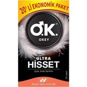 Brf Store Prime Okey Ultra Hisset Ekonomik Prezervatif 20 Adet - Siyah